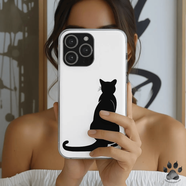 Black Cat phone case! Unleash your spooky side with this tough Halloween phone case where creepy meets cute. Whether you're into gothic glam, horror-core, or pastel coquette, these designs are made for the girls who slay spooky season in style.